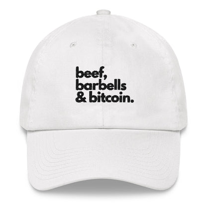 Beef, Barbells & Bitcoin Dad Hat