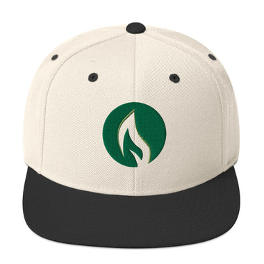 Green Candle Snapback Hat