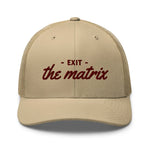 Exit The Matrix Trucker Hat
