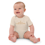 Daddy's Little Bitcoiner Organic Baby Bodysuit