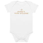 Daddy's Little Bitcoiner Organic Baby Bodysuit