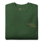 Bitcoin Babe Premium Sweatshirt