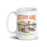 bitcoin lake glossy mug