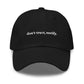 Black Don't Trust Verify Dad Hat