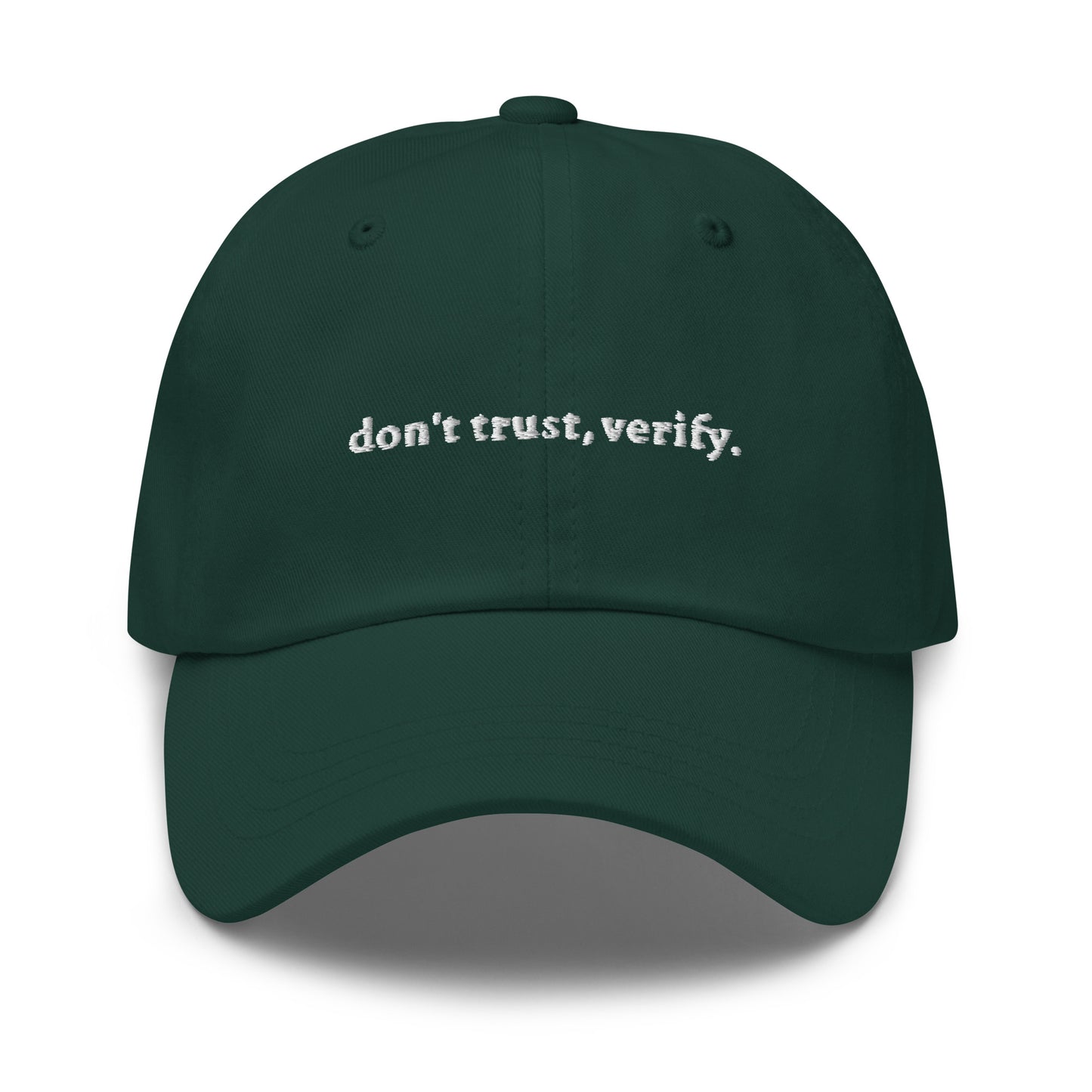Forest don't trust verify dad hat