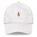 Bitcoin Liberty Dad Hat - Bitcoin Logo Embroidered Dad Hat I White Bitcoin Logo Embroidered Dad Hat