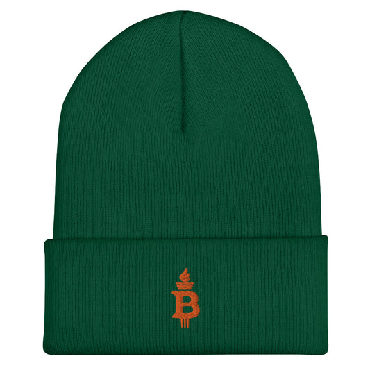 Green Bitcoin Is Liberty Beanie Hat